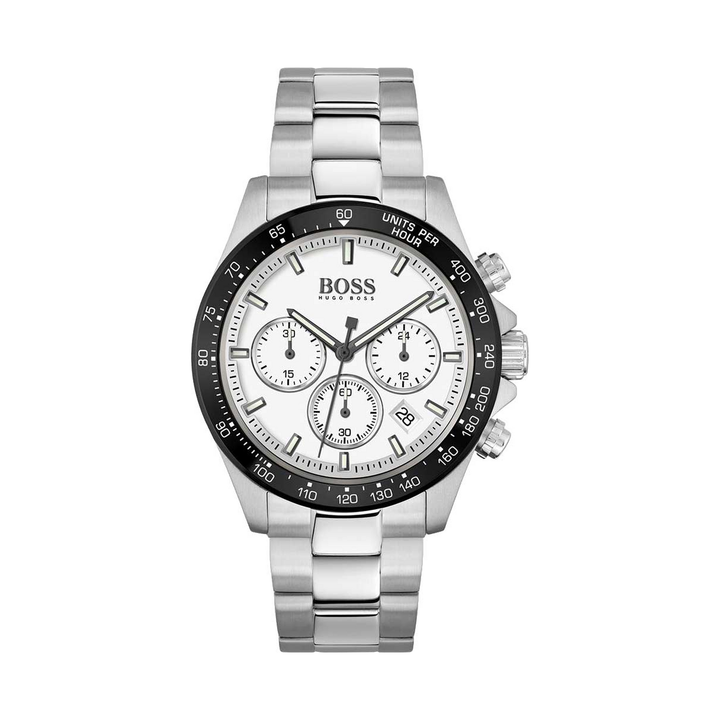 Hugo Boss Hero 1513875 White Dial Chronograph Watch