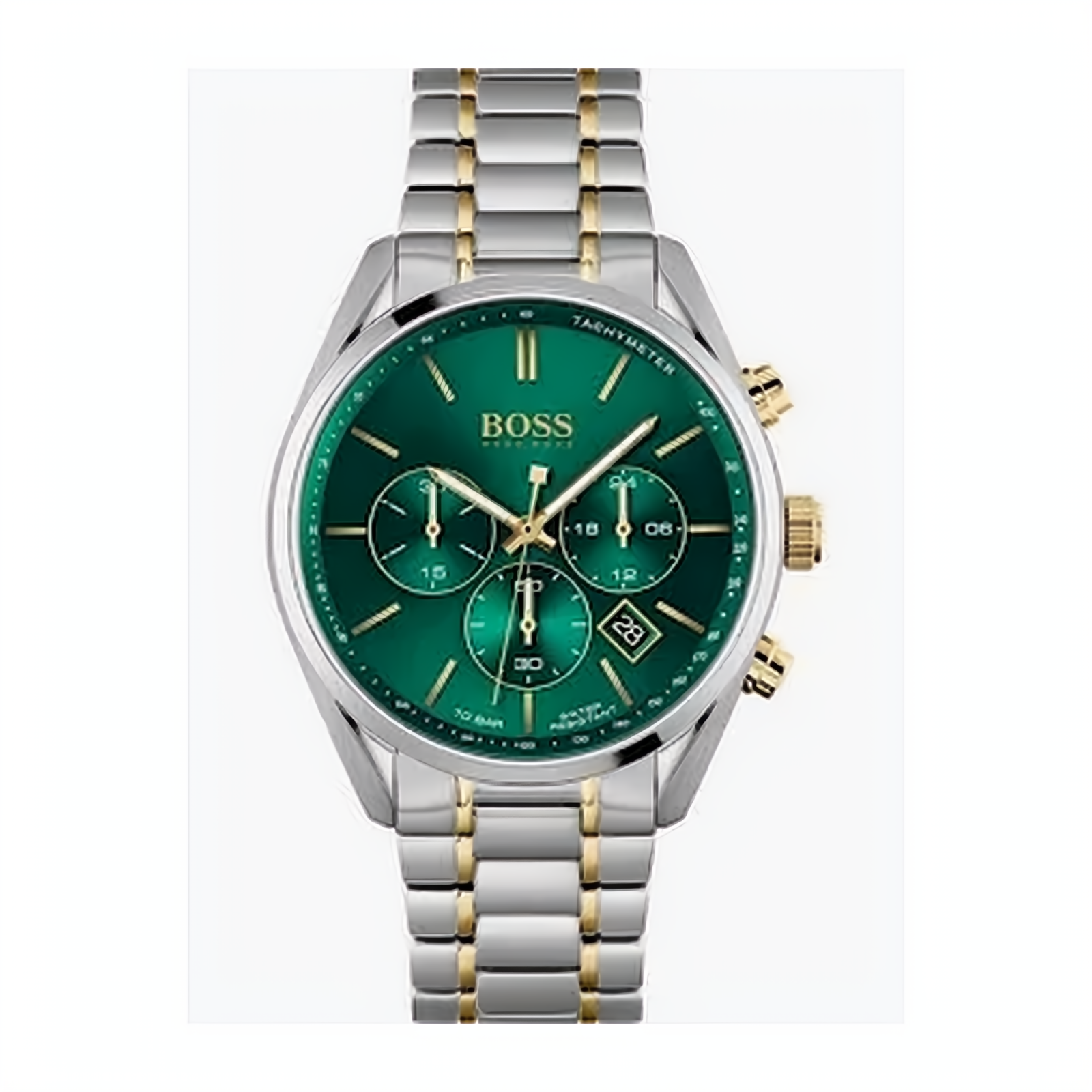 Hugo Boss Champion 1513878 Green Two-Tone Chronograph Watch – 1513878