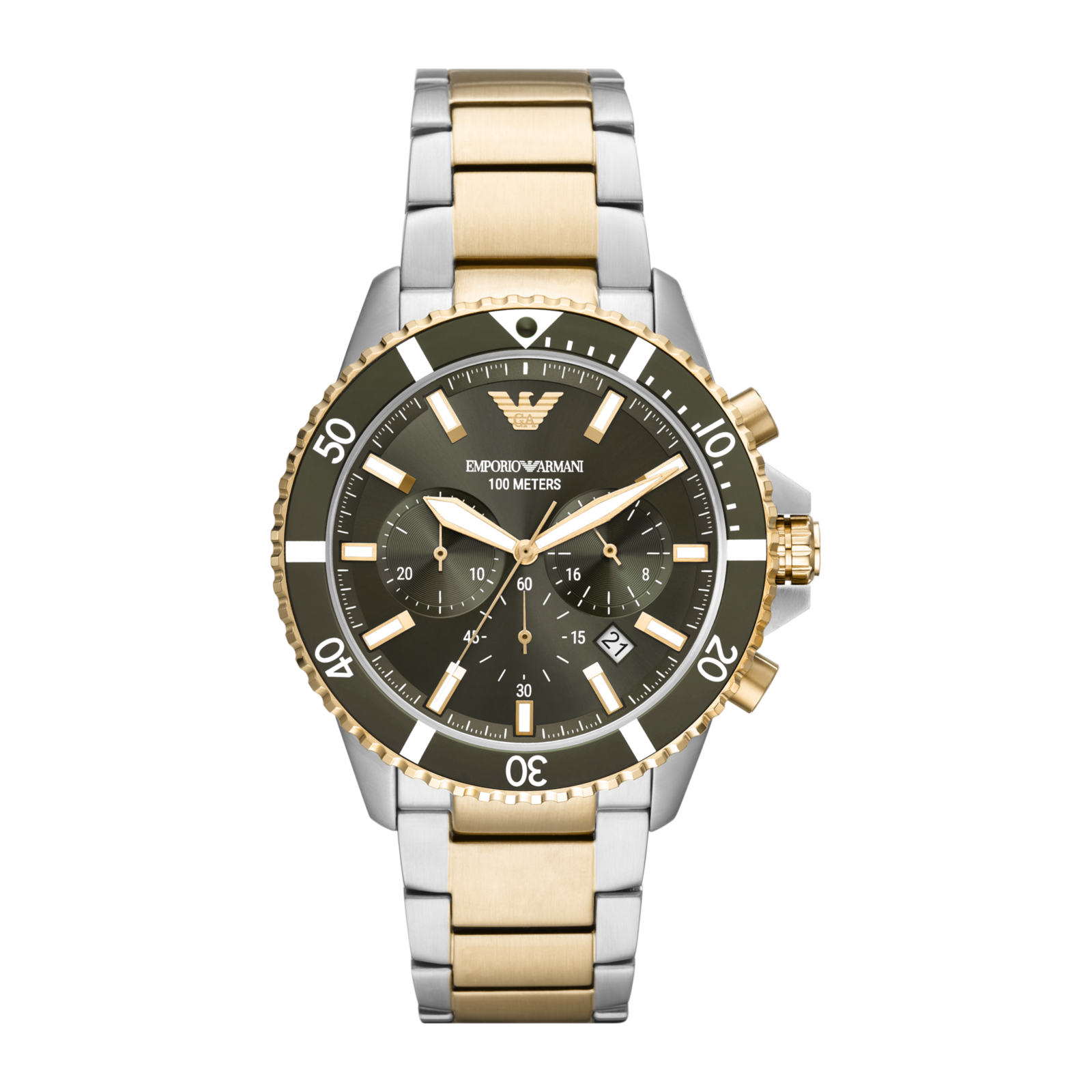 Emporio Armani Diver Chronograph - Olive Green – AR11361