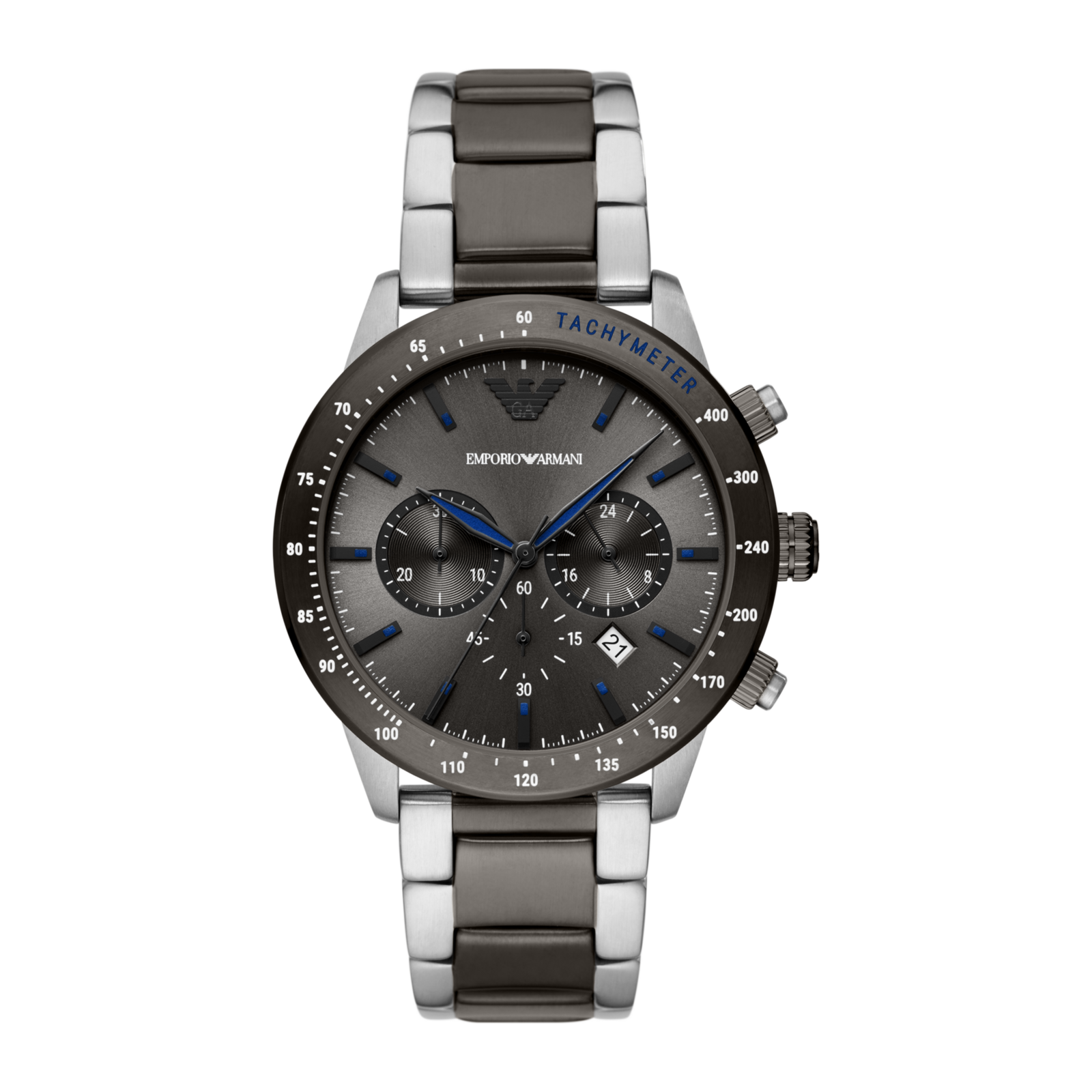Emporio Armani Mario AR11391 Gunmetal Grey Chronograph Watch – AR11391