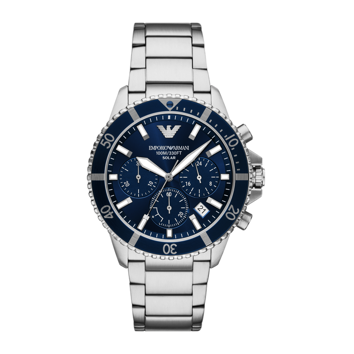 Emporio Armani World Explorer AR11681 Solar Blue Chronograph Watch