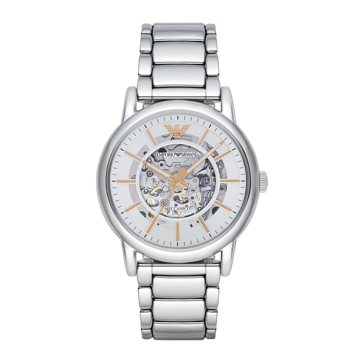 Emporio Armani Meccanico Automatic watch - Steel/White