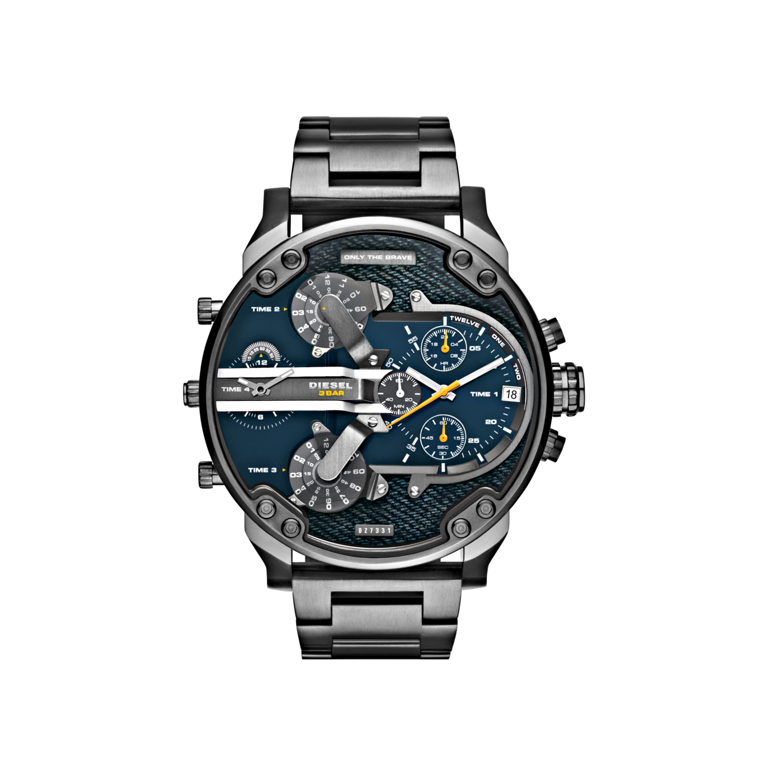 Diesel Mr Daddy 2.0 Gunmetal Stainless Steel Men's Watch - Blue Face – DZ7331