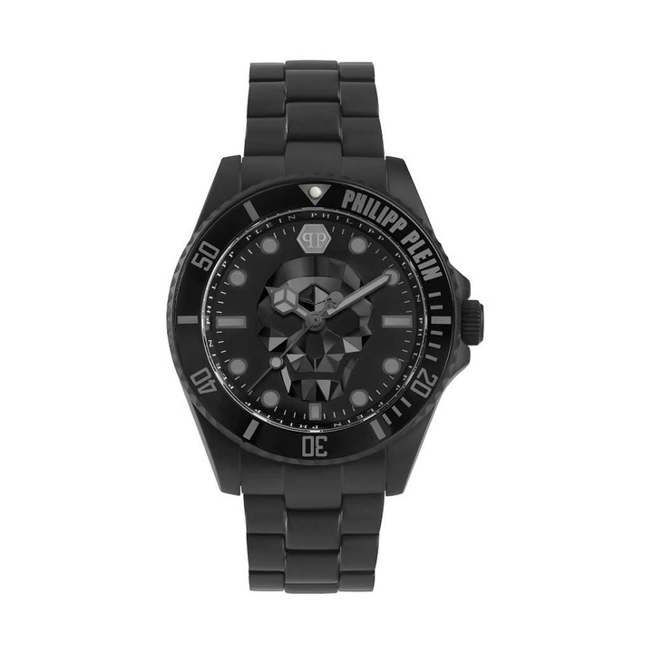 Philipp Plein The Skull Diver Black Dial Watch