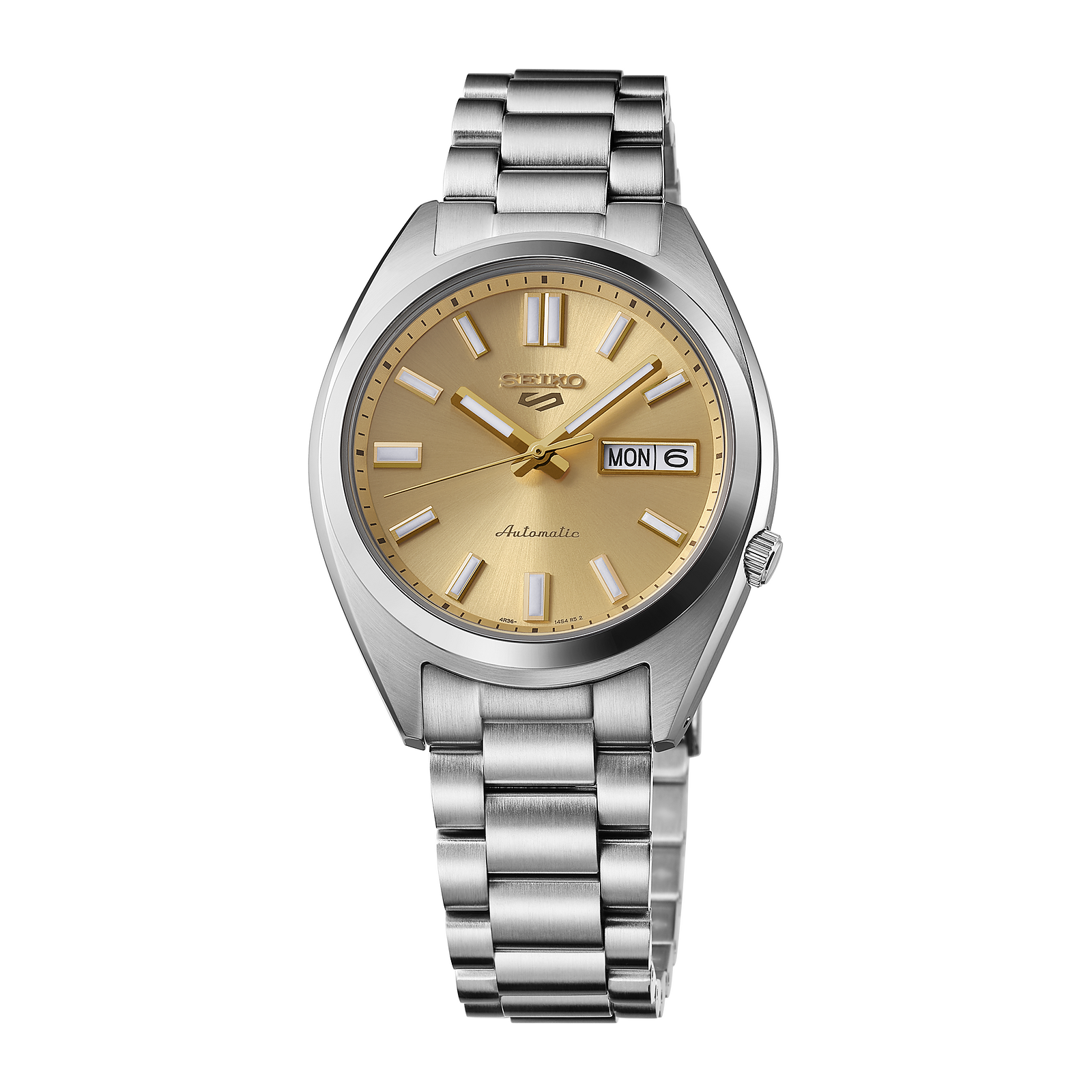 Seiko 5 Sports SNXS Automatic Gold Dial Stainless Steel Watch – SRPL59K1