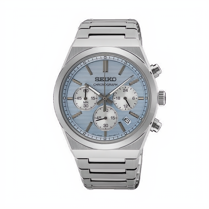 Seiko Conceptual Blue Quartz Chronograph Watch